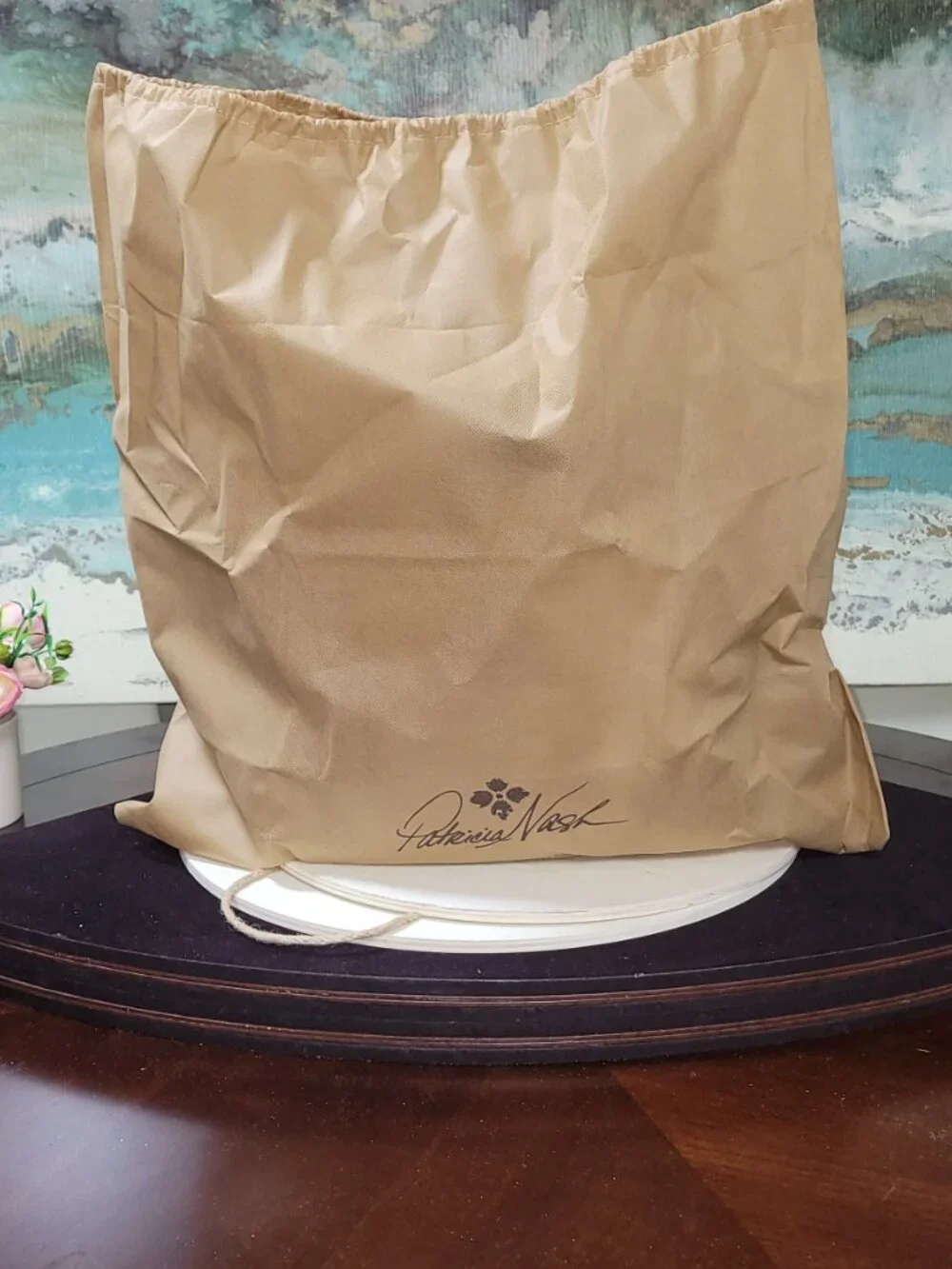 Patricia Nash Leather Marconia Floral Oil Tote, Item #HL01